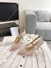 J'Adior Slingback Pump Transparent Mesh and Nude Plumetis 10cm - 3