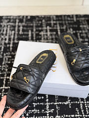 Dior Cannage Slide Black Quilted Cannage Lambskin KCO603CQL - 4