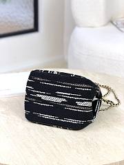 Chanel Mini Tote Canvas & Gold-Tone Metal Black, White & Gray AS6199 - 20.5x21x15cm - 5