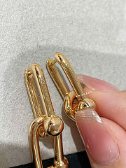 Tiffany HardWear Medium Link Earrings in Yellow/Rose Gold - 6