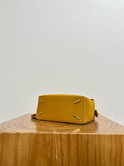Loewe Small Featherlight Puzzle Bag In Suede Ochre - 24x16.5x10.5cm - 5