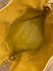 Loewe Medium Flamenco Clutch In Suede Ochre - 30x24.5x10.5cm - 6