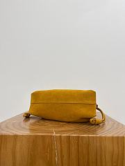 Loewe Medium Flamenco Clutch In Suede Ochre - 30x24.5x10.5cm - 5