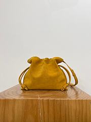 Loewe Medium Flamenco Clutch In Suede Ochre - 30x24.5x10.5cm - 2
