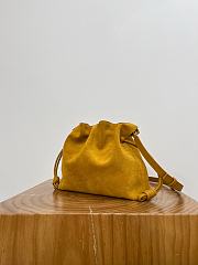 Loewe Medium Flamenco Clutch In Suede Ochre - 30x24.5x10.5cm - 3