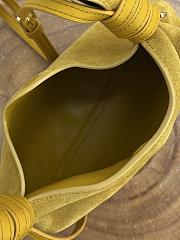 Loewe Mini Scarf Bag In Suede Ochre - 24.5x14.5x6cm - 6