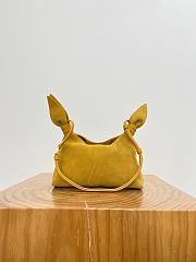Loewe Mini Scarf Bag In Suede Ochre - 24.5x14.5x6cm - 5