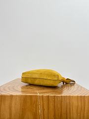 Loewe Mini Scarf Bag In Suede Ochre - 24.5x14.5x6cm - 2