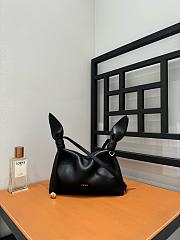 Loewe Mini Scarf Bag In Smooth Calfskin Black - 24.5x14.5x6cm - 6