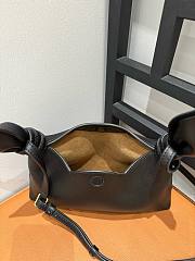Loewe Mini Scarf Bag In Smooth Calfskin Black - 24.5x14.5x6cm - 3
