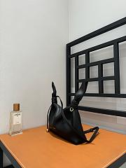 Loewe Mini Scarf Bag In Smooth Calfskin Black - 24.5x14.5x6cm - 2