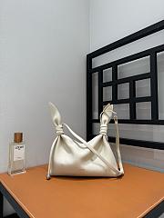 Loewe Mini Scarf Bag In Smooth Calfskin Soft White - 24.5x14.5x6cm - 6