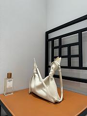 Loewe Mini Scarf Bag In Smooth Calfskin Soft White - 24.5x14.5x6cm - 5