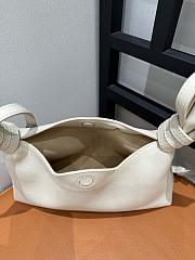 Loewe Mini Scarf Bag In Smooth Calfskin Soft White - 24.5x14.5x6cm - 2