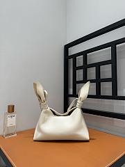 Loewe Mini Scarf Bag In Smooth Calfskin Soft White - 24.5x14.5x6cm - 4