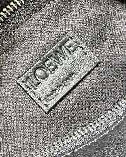 Loewe Fringe Small Puzzle Bag in Classic Calfskin Black/Dark Chestnut - 24x16.5x10.5cm - 3