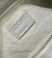 Loewe Fringe Small Puzzle Bag in Classic Calfskin Soft White/Light Ghost - 24x16.5x10.5cm - 3