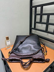 Loewe Flamenco Purse Tote Bag in Black/Dark Brown - 38x29x9cm - 3