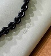 Loewe Flamenco Purse Tote Bag in White/Black - 38x29x9cm - 3
