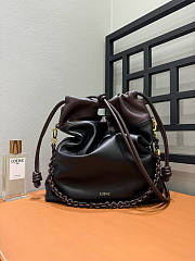 Loewe Flamenco Purse Tote Bag in Black/Dark Brown - 38x29x9cm - 1