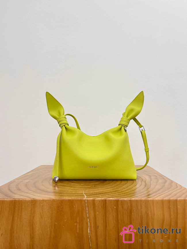 Loewe Mini Scarf Bag In Smooth Calfskin Lemon - 24.5x14.5x6cm - 1