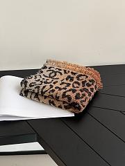 Chanel Stole Wool & Mixed Fibres Brown, Black & White AAC196 - 185x50cm - 3