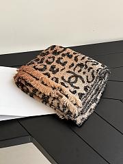 Chanel Stole Wool & Mixed Fibres Brown, Black & White AAC196 - 185x50cm - 6