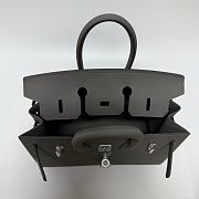 Hermes Birkin 25 Epsom Leather Silver Hardware Cumulonimbus Grey - 25x20x13cm - 6