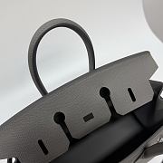 Hermes Birkin 25 Epsom Leather Silver Hardware Cumulonimbus Grey - 25x20x13cm - 4