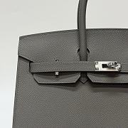 Hermes Birkin 25 Epsom Leather Silver Hardware Cumulonimbus Grey - 25x20x13cm - 2