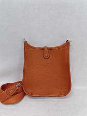Hermes Evelyne 16 Amazone Bag Clemence Leather Gold Hardware Orange - 16x18x5.5cm - 4