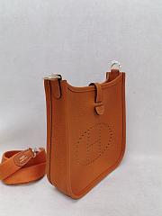 Hermes Evelyne 16 Amazone Bag Clemence Leather Gold Hardware Orange - 16x18x5.5cm - 3