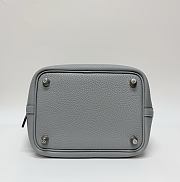 Hermes Picotin Lock 18 Bag Taurillon Clemence Leather Puppet Grey - 18x13x18cm - 3