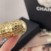 Chanel Peanut Mini Bag Charm Gold-Tone Metal & Lambskin Golden & Black  - 5