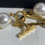 Chanel Necklace Metal & Resin Gold & Pearly White ABH738 - 4