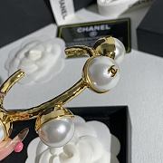 Chanel Bangle Metal & Resin Gold & Pearly White - 6