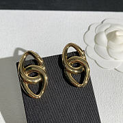 Chanel Pendant Earrings Metal Gold ABI043 - 1