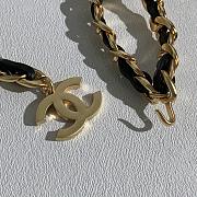 Chanel Vintage Triple Row Chain Belt Gold Black - 5