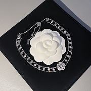 Chanel Bouton de Camélia Supple Choker 18K White Gold, Diamonds - 6