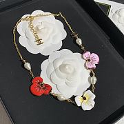Chanel Long Necklace Metal, Resin & Glass Pearls Golden, Multicolor, Black & Pearly White ABH969 - 1