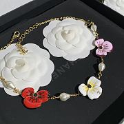 Chanel Long Necklace Metal, Resin & Glass Pearls Golden, Multicolor, Black & Pearly White ABH969 - 6