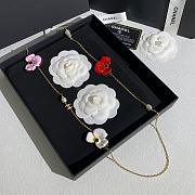 Chanel Long Necklace Metal, Resin & Glass Pearls Golden, Multicolor, Black & Pearly White ABH969 - 5