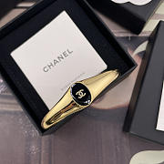 Chanel Cuff Metal & Resin Gold & Black ABI055 - 5
