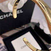 Chanel Cuff Metal & Resin Golden & Black ABI056 - 5