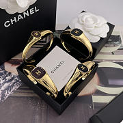 Chanel Cuff Metal & Resin Golden & Red ABI056 - 3