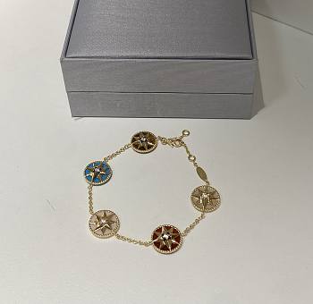 Dior Rose des Vents Bracelet Yellow Gold, Diamonds and Ornamental Stones