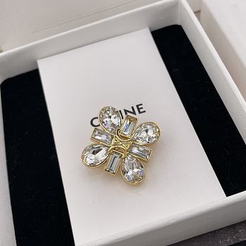 Celine Daisy Brooch Gold