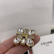 Celine Daisy Brooch Gold - 5