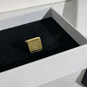 Celine Triomphe Square Signet Ring in Brass with Gold Finish - 5