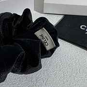 Celine Bow Hair Clip Velvet Black - 2